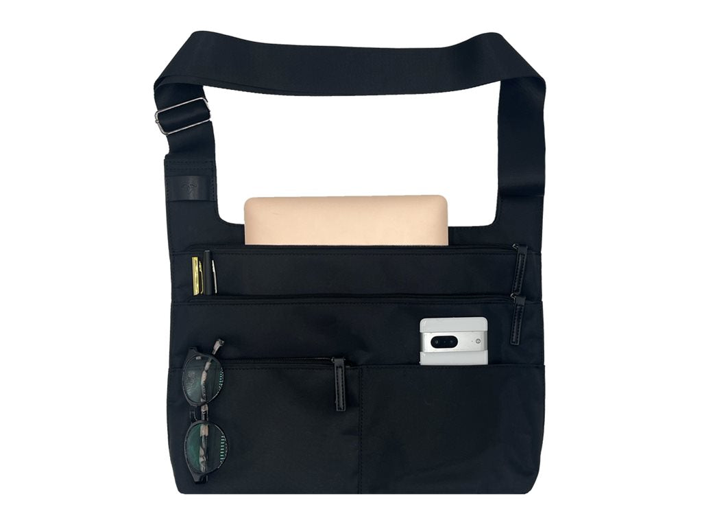 Women In Business Montana City Slim - Notebook carrying crossbody bag - 14 - black" FWC14BKLA23