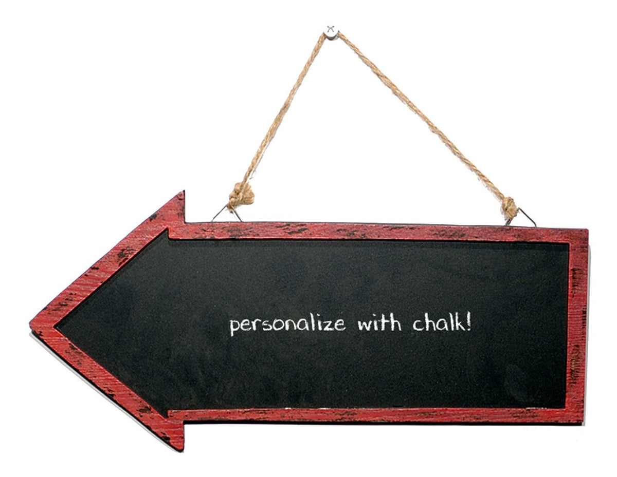 Wood Chalk Straight Arrow Wall