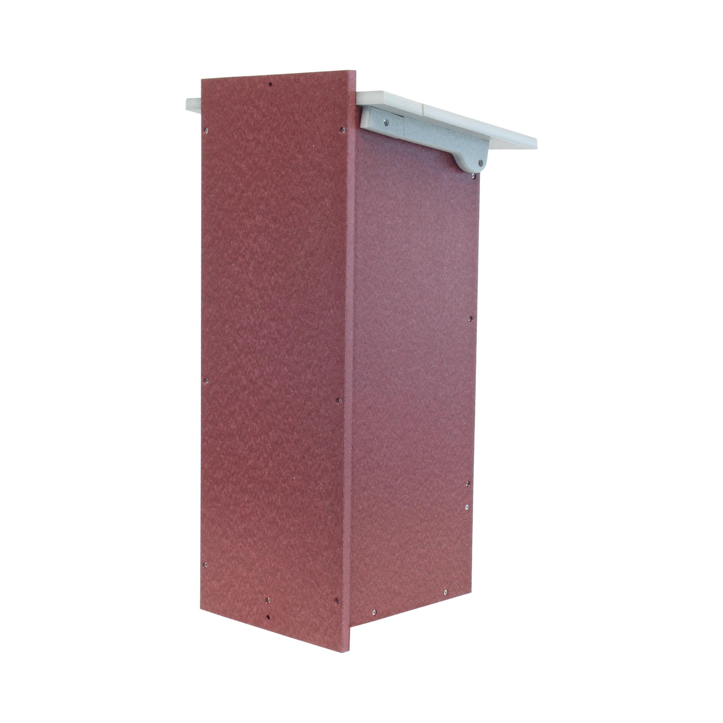 Wood Duck Bird House, Made with Durable Poly Lumber, Post-Mount Design