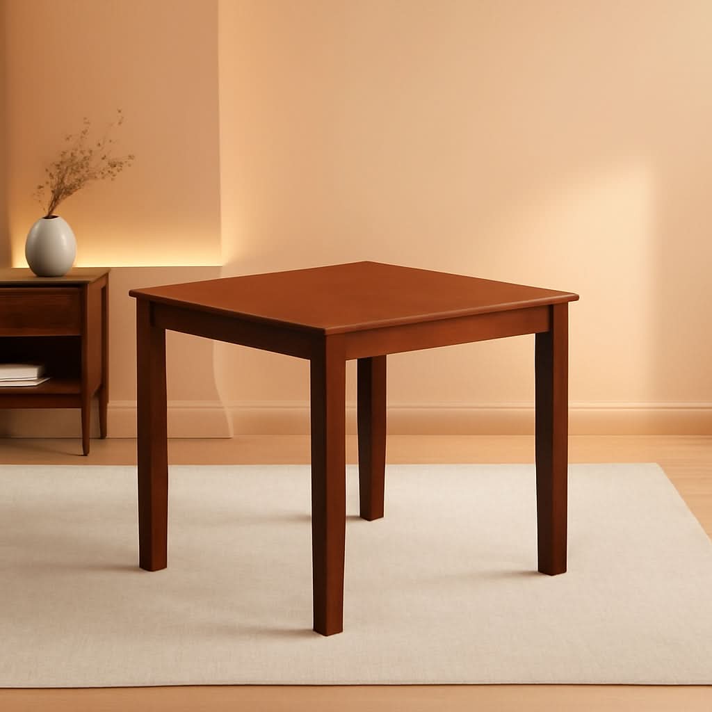 Wooden Kitchen Table With Mahogany Finish Mid Century Dining Table