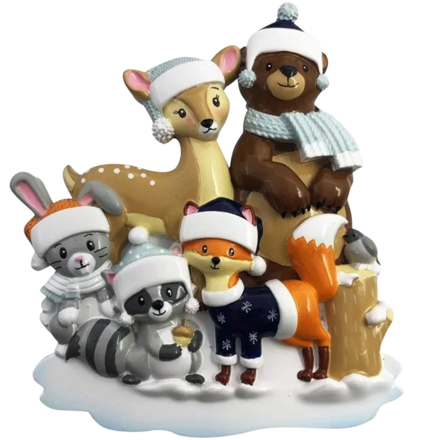 Woodland Family Of 5 Ornament