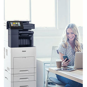 Xerox Versalink B605/X Led Multifunction Printer-Monochrome-Copier/Fax/Scanner-58 Ppm Mono Print-1200X1200 Print-Automatic Duplex Print-250000 Pages Monthly-700 Sheets Input-Color Scanner-600 Optical Scan-Monochrome Fax-Gigabit Ethernet