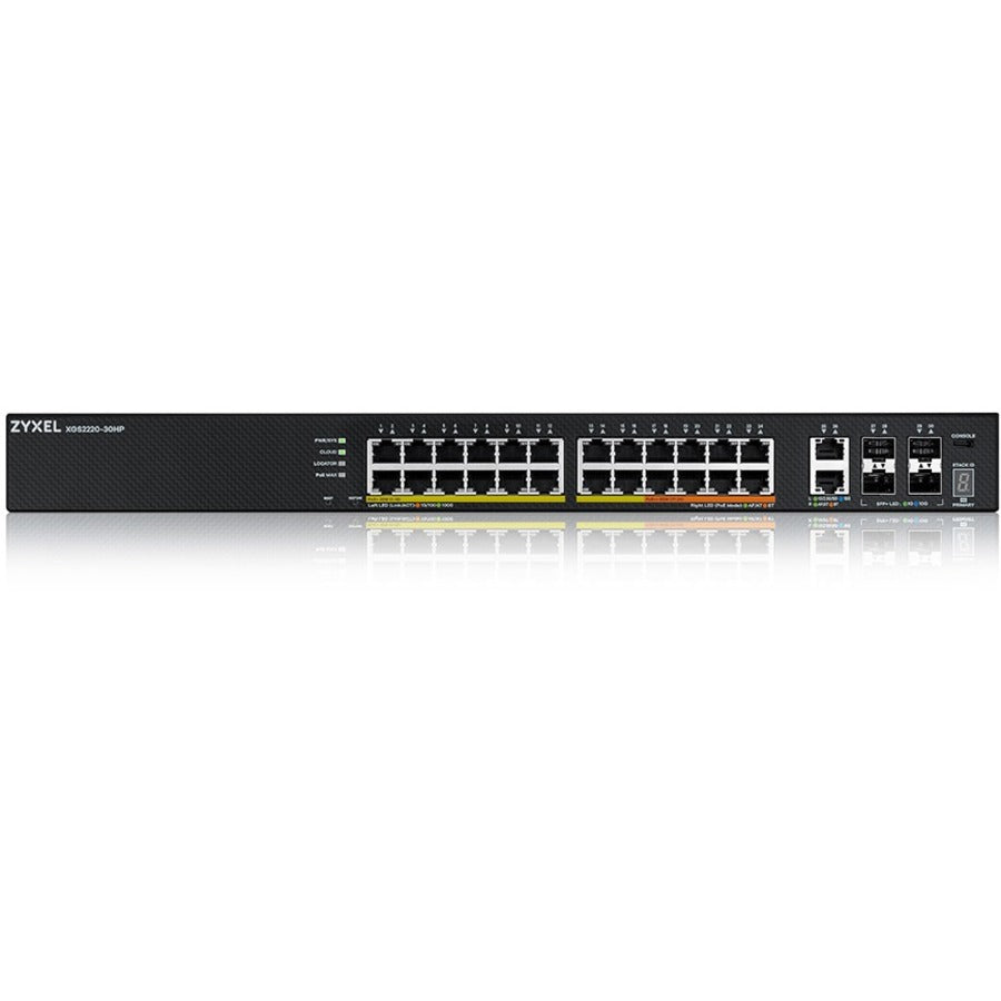 ZYXEL 24-port GbE L3 Access Switch with 6 10G Uplink - 24 Ports - Manageable - Gigabit
