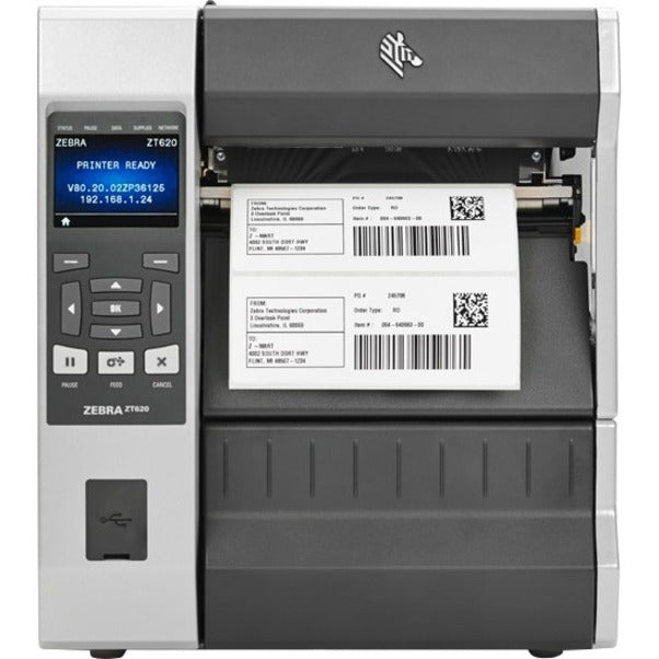 Zebra ZT62062-T010100Z Industrial Barcode Printer - Thermal Transfer 203 DPI | Zebra