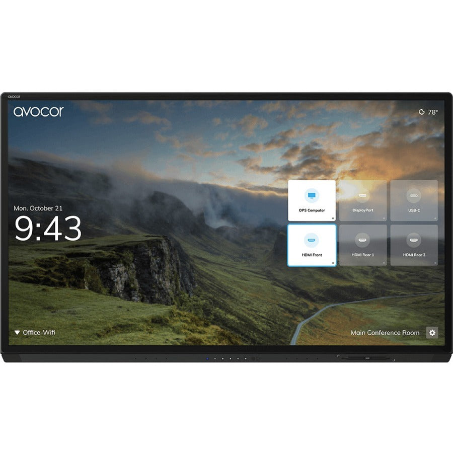 avocor AVG-6560 Collaboration Display - 65" LCD - InGlass - Touchscreen - 16:9 Aspect