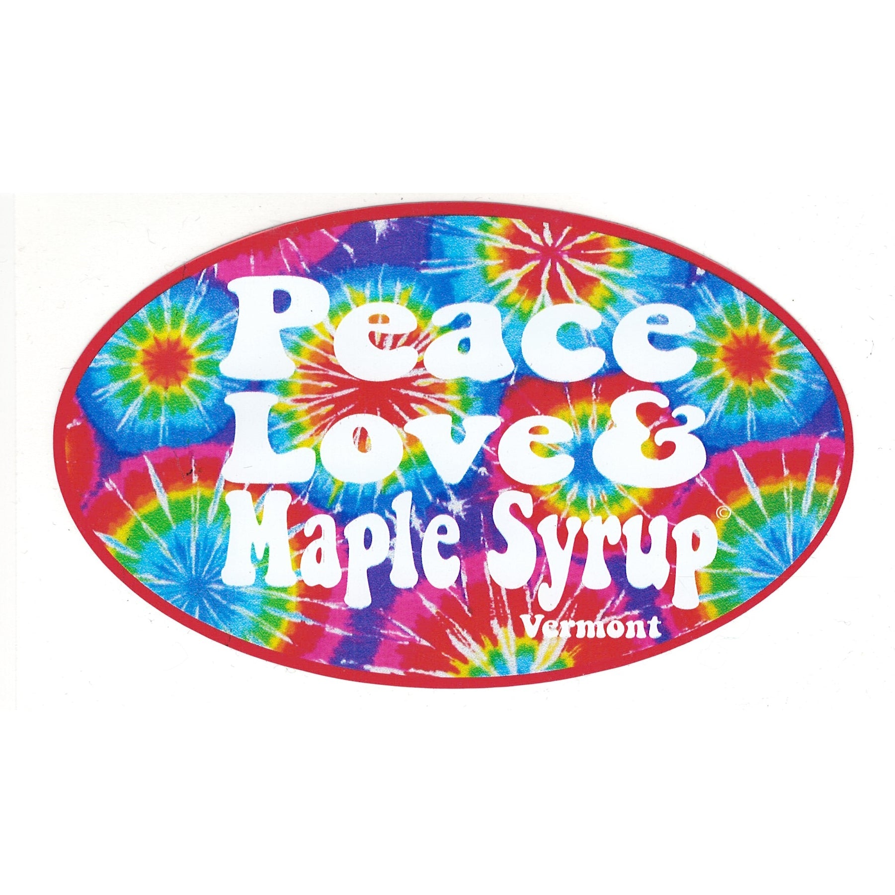 Peace Love & Maple Syrup - Vermont Decal