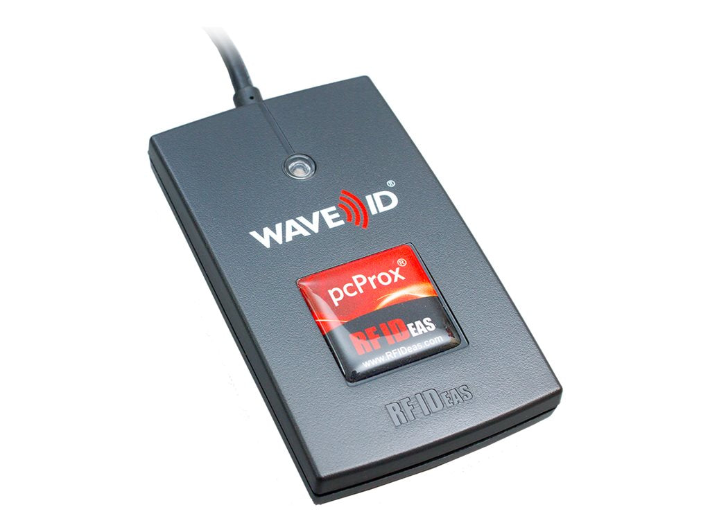 rf IDEAS WAVE ID Solo Keystroke HID Black Reader - RF proximity reader - USB - 125 KHz - black RDR-6081AKU-C06
