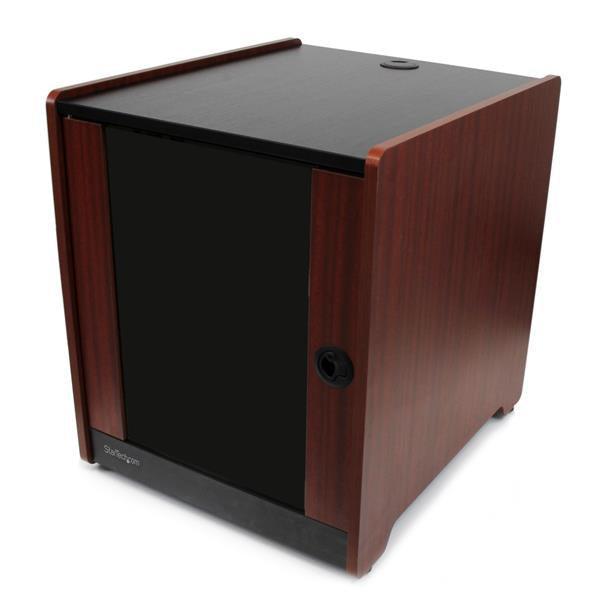 12U Server Rack Cabinet - Wood Finish TAA Compliant | StarTech RKWOODCAB12