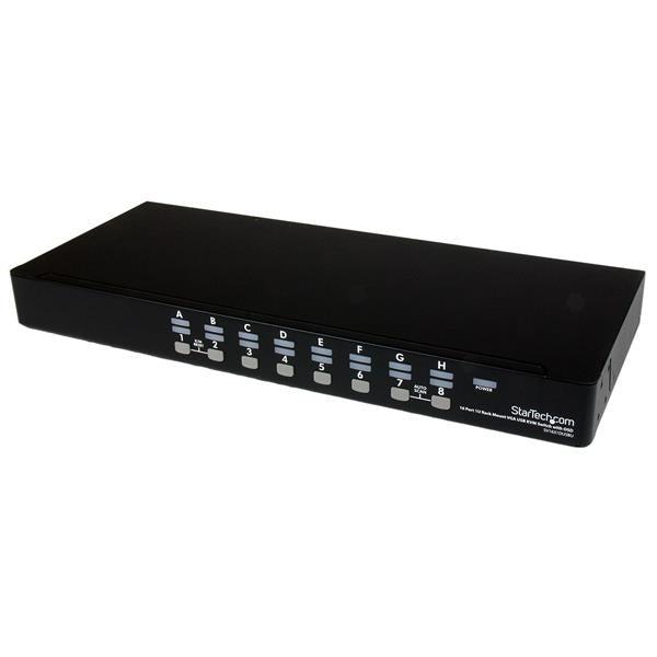 16 Port Rackmount KVM Switch - 1U USB Server Management with OSD | TeciSoft SV1631DUSBUK