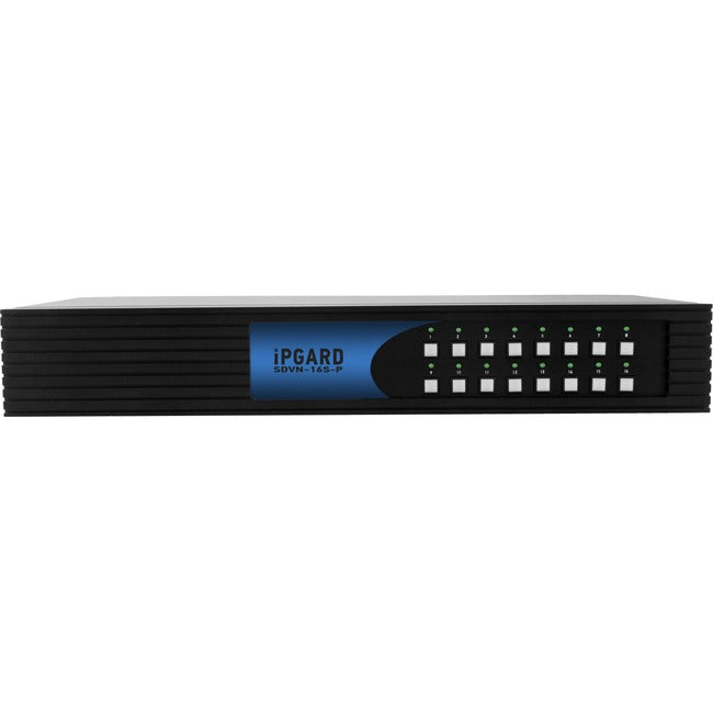 16-Port Secure KVM Switch - DVI-I Single-Head Pro Desktop Security | Tecisoft SDVN-16S-P