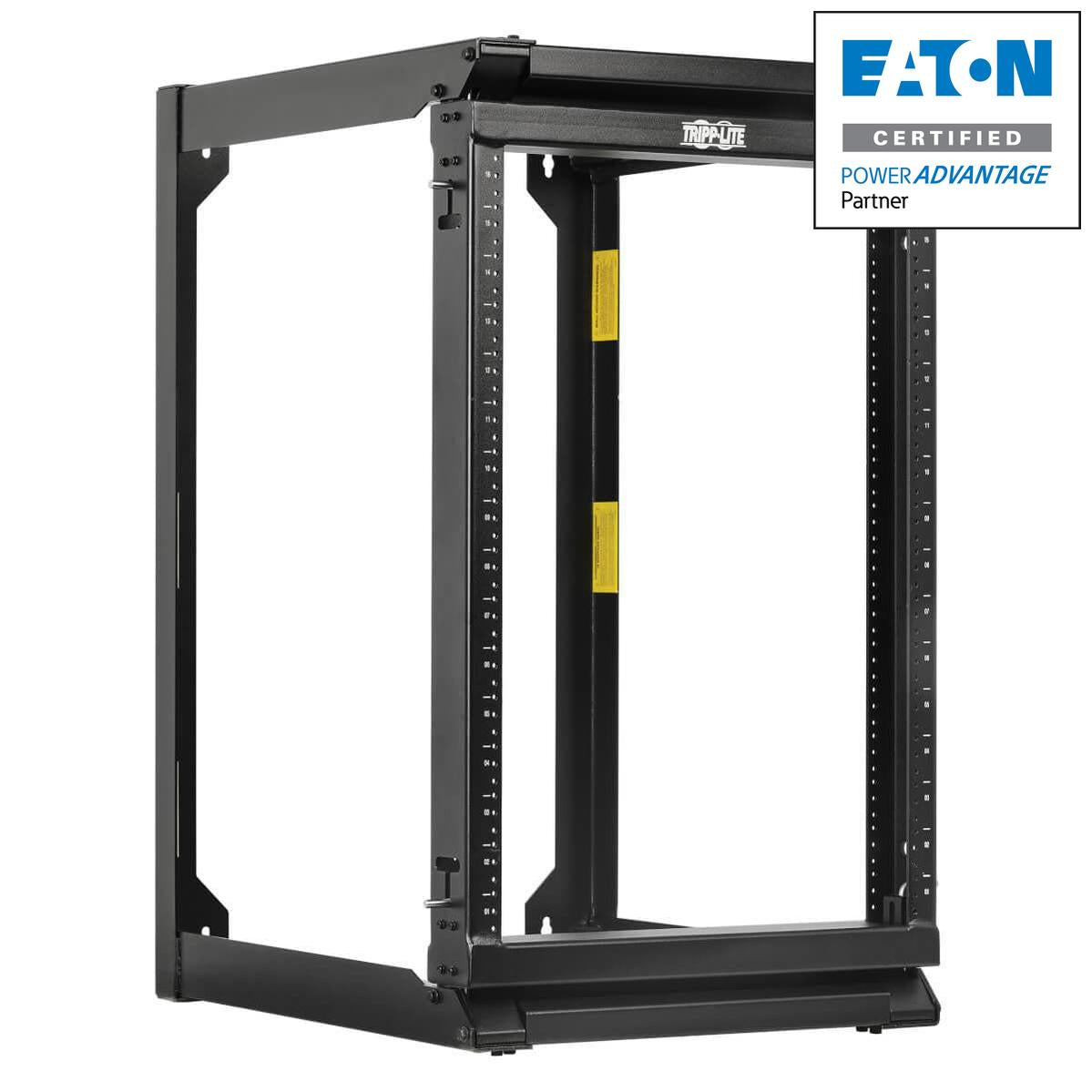 16U 2-Post Open Frame Rack - Heavy Duty Wall Mount | Tecisoft SRWO16US