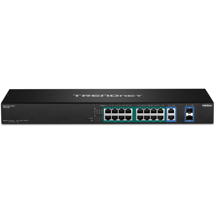 18-Port Gigabit PoE+ Switch - High-Power Enterprise Network Solution | TecISoft TPE-TG182F