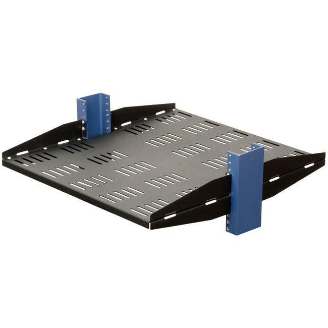 2U 2Post Heavy Duty Center Mount Vented Shelf 21in Depth 107-2852