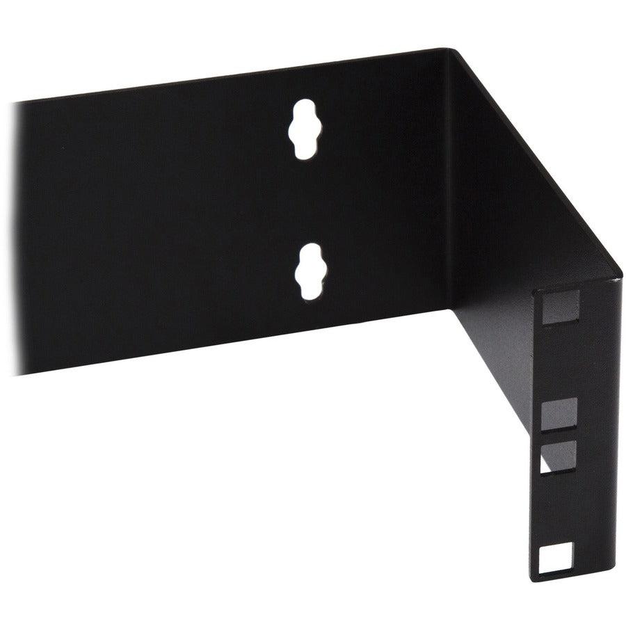 2U Hinged Wall Mount Patch Panel Bracket - 6 Inch Deep Rack Mounting | StarTech WALLMOUNTH2