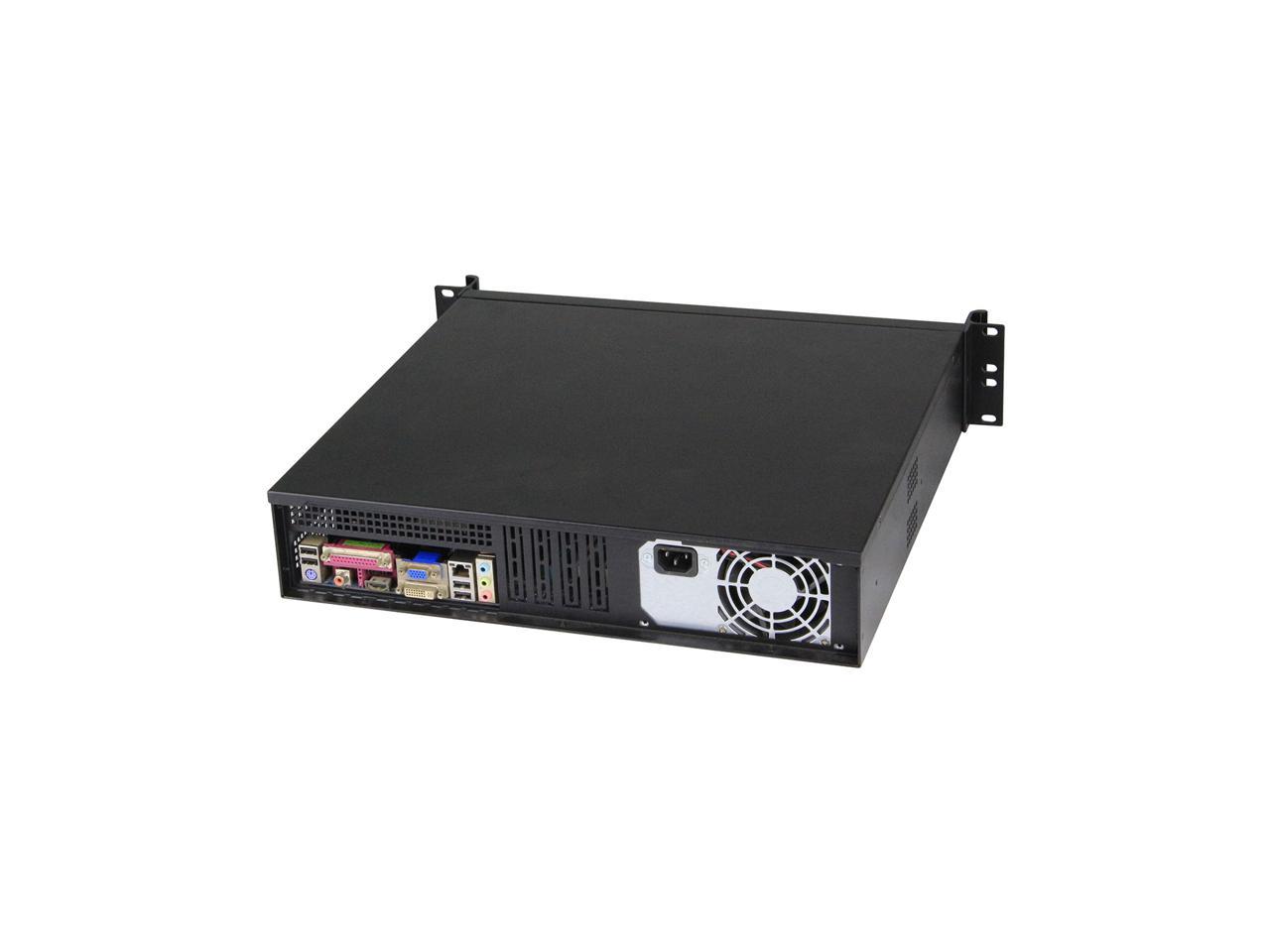 2U Server Chassis, Standard 19-Inch Rack-Mounted Server Chassis, Front Panel, Mounting Ears And