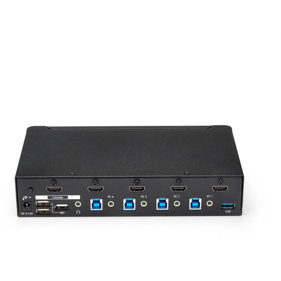 4-Port HDMI KVM Switch - USB 3.0 Multi-Computer Console | tecisoft.com SV431HDU3A2