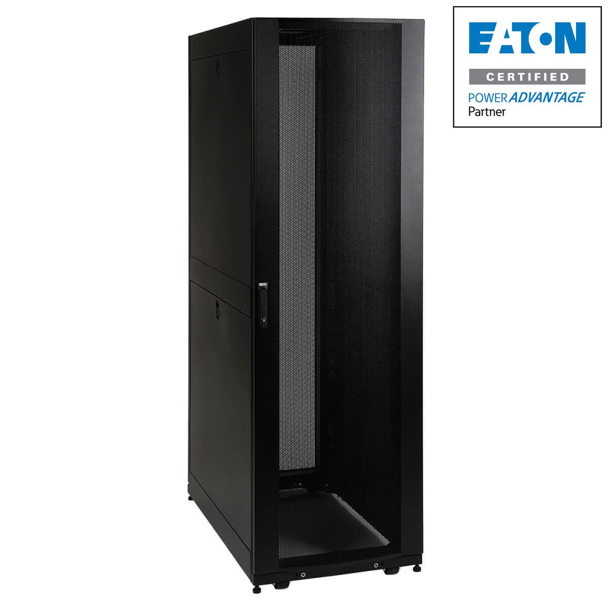 42U Server Rack Cabinet - Shallow Depth Data Center Enclosure | Eaton Tripp Lite SR42UBSD