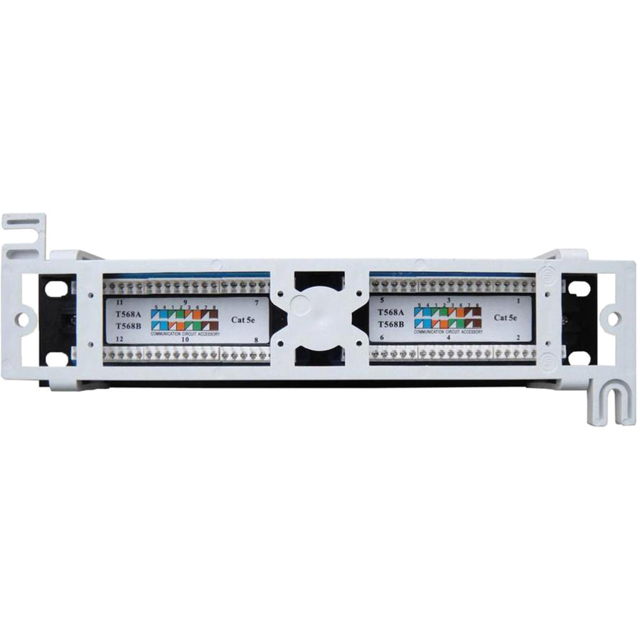 4XEM 12 Port CAT5E Wall Mount Patch Panel 4XWMC5EPP12
