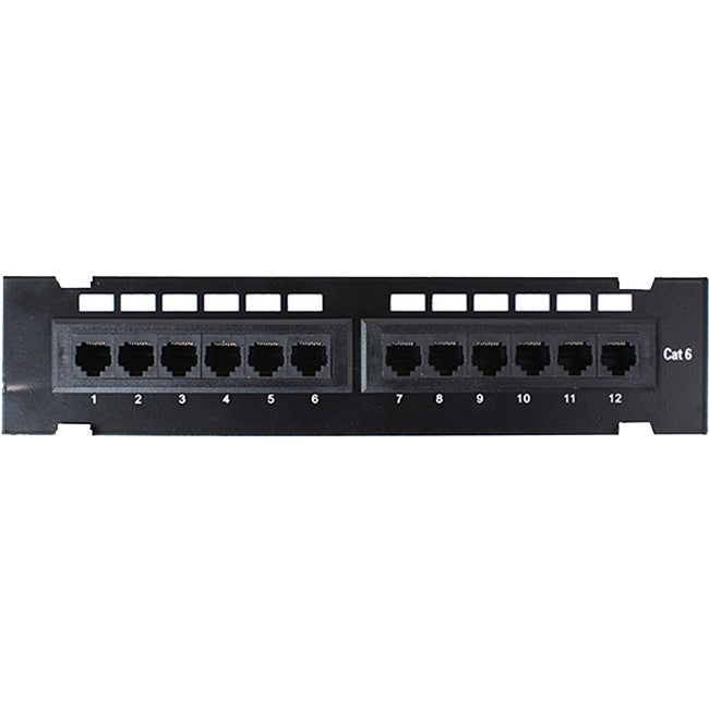 4XEM 12 Port CAT6 Wall Mount Patch Panel 4XWMC6PP12