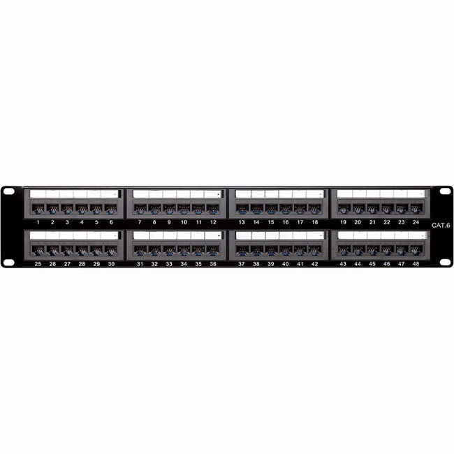 4Xem 48 Port Cat6 Rackmount Patch Panel