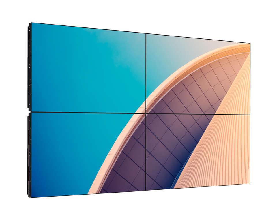 55" LCD Display FHD 1920x1080 - Corporate Videowall Ultra-Narrow Bezel | TecISoft 55BDL3105X/02