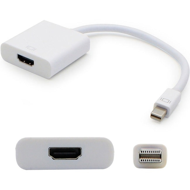 5PK Mini-DisplayPort 1.1 Male to HDMI 1.3 Female White Active Adapters For Resolution Up to 2560x1600 (WQXGA) MDP2HDMIAW-5PK
