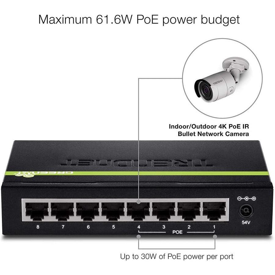8-Port Gigabit PoE+ Switch - TRENDnet TPE-TG44g