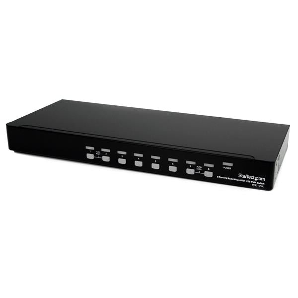 8 Port Rackmount KVM Switch - 1U DVI USB TAA Compliant | StarTech SV831DVIU