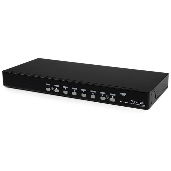 8 Port USB KVM Switch Rackmount - StarTech SV831DUSBU TAA OSD | Tecisoft