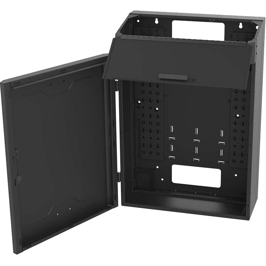 8RU Vertical Wall Mount Server Cabinet - UL 2416 PCI Compliant Legrand VWMSD-8RU-36-B