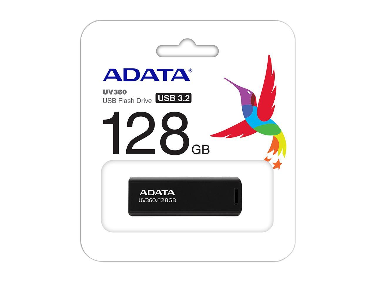 Adata 64Gb Uv360 Usb 3.2 Gen 1 Flash Drive (Auv360-64G-Rbk)