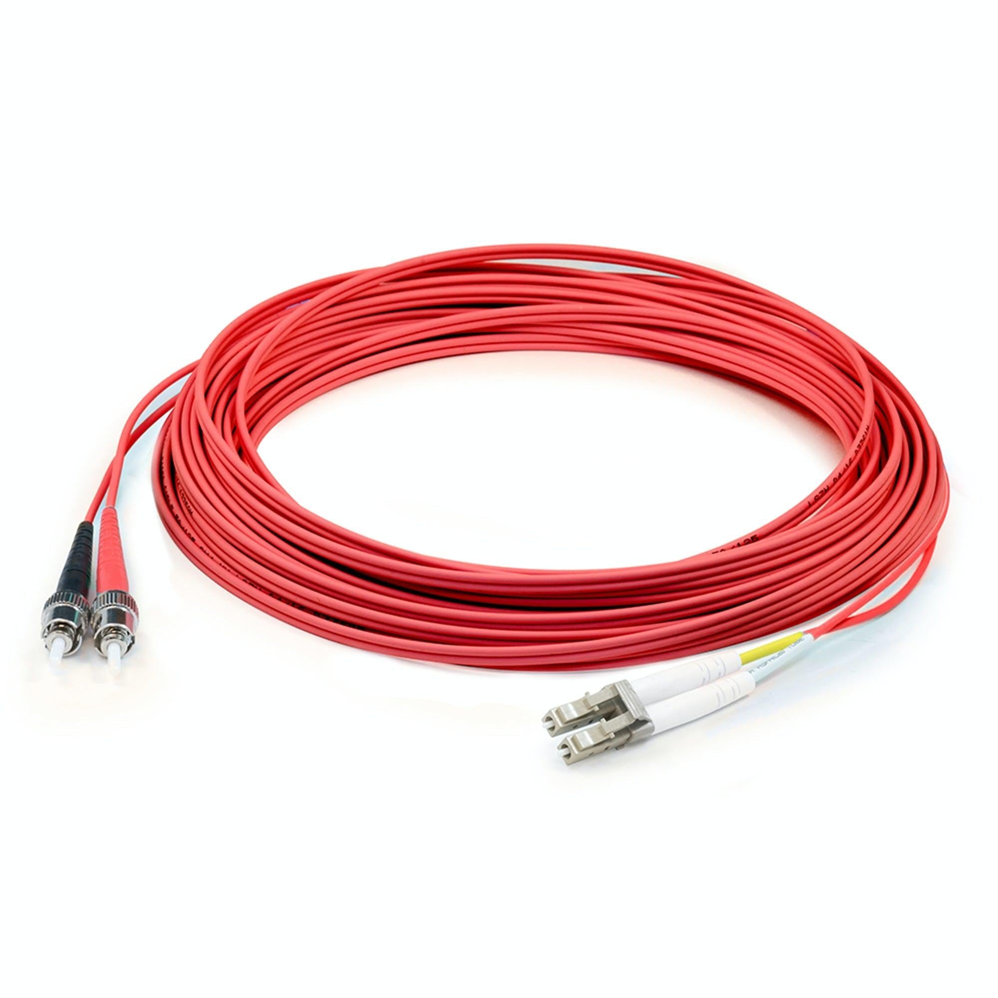 ADD-ON 15m ST to LC Orange OM2 Duplex OFNR Fiber Patch Cable
