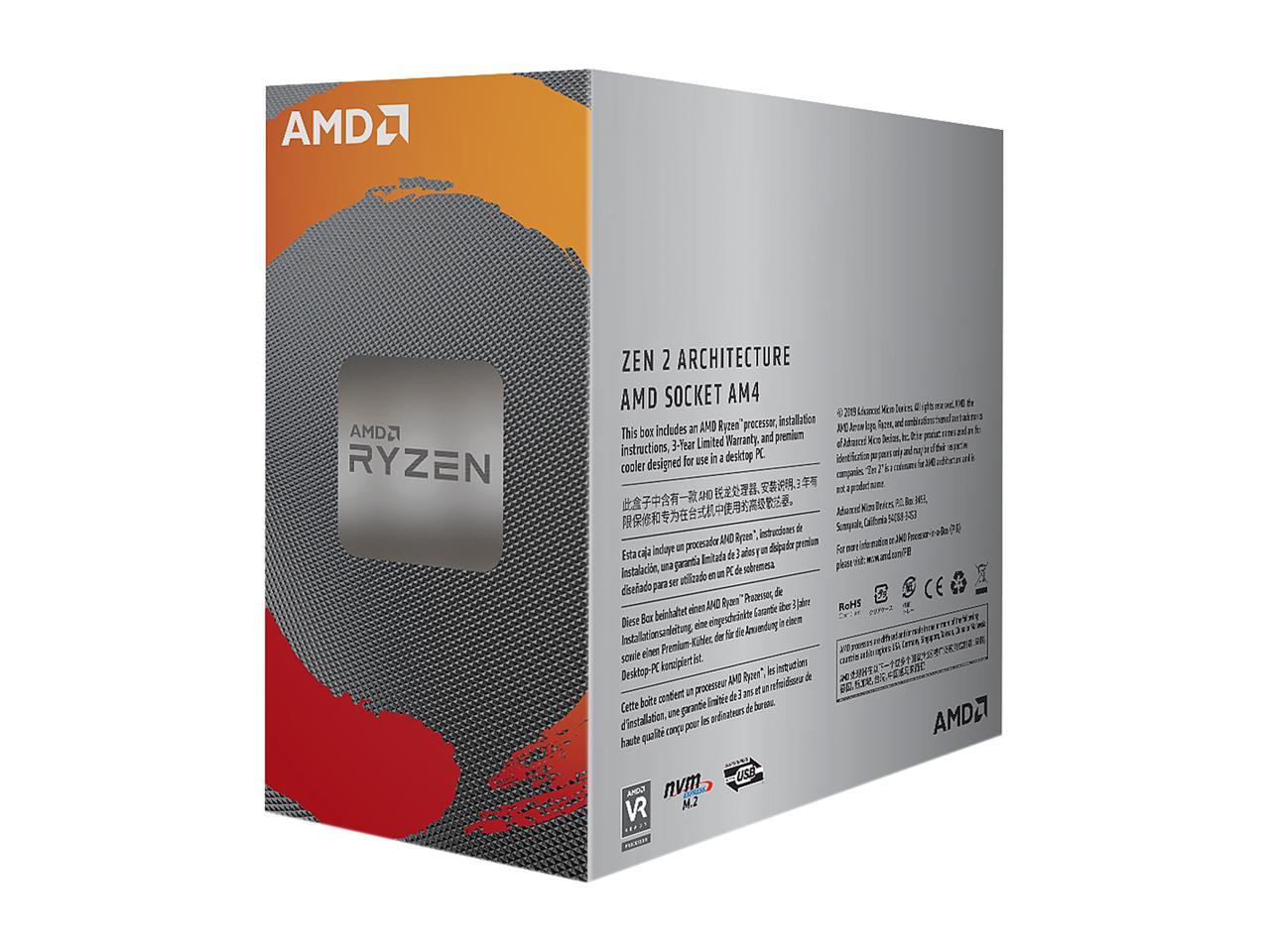 Amd 100-100000031Box Ryzen 5 3600 Six-Core 3.6Ghz Socket Am4, Retail