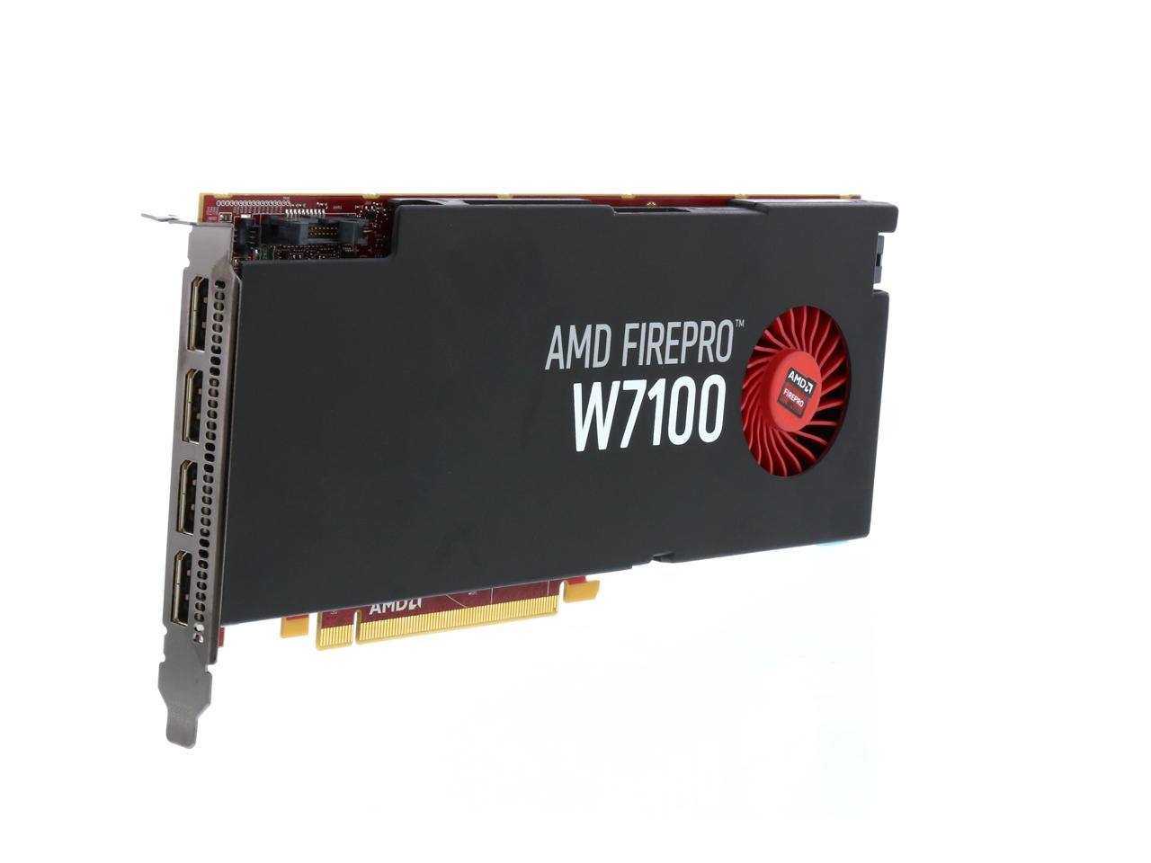 Amd Firepro W7100 100-505724 8Gb 256-Bit Gddr5 Pci Express 3.0 X16 Full Height/Full Length Single-Slot Workstation Video Card