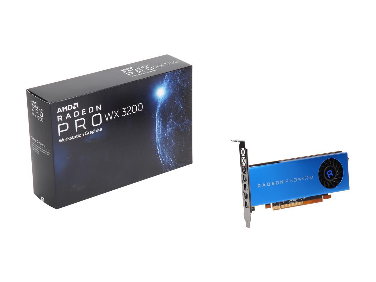 Amd Radeon Pro Wx 3200 100-506115 4Gb 128-Bit Gddr5 Pcie 3.0 X16 (X8 Electrical) Low Profile Workstation Video Card