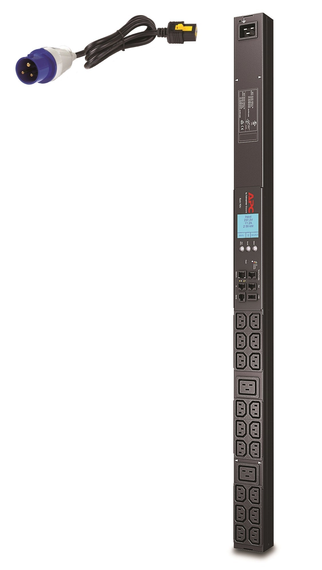 Apc Ap8858Eu3 Power Distribution Unit (Pdu) 20 Ac Outlet(S) 0U