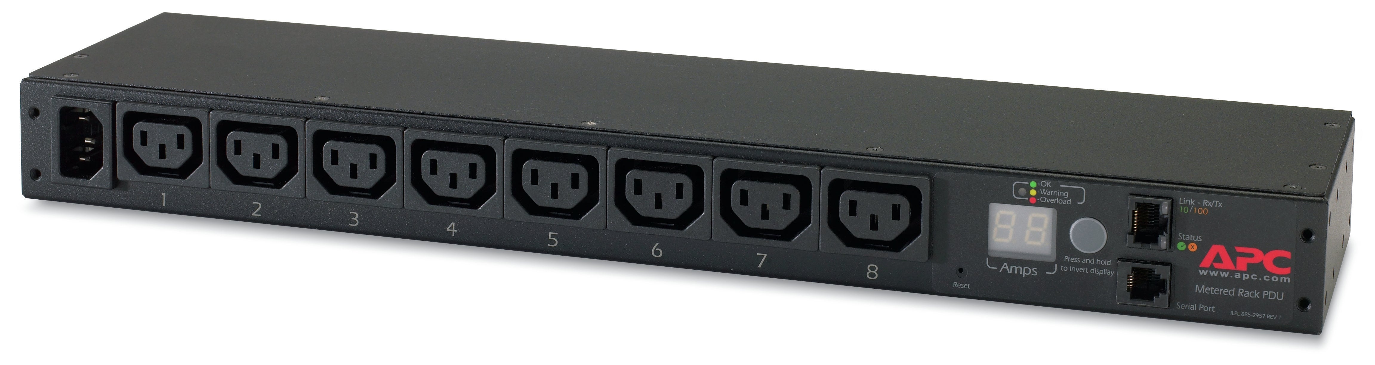 APC NetShelter Metered Rack PDU 1U - 12A/208V Power Distribution Unit | Tecisoft AP7820B