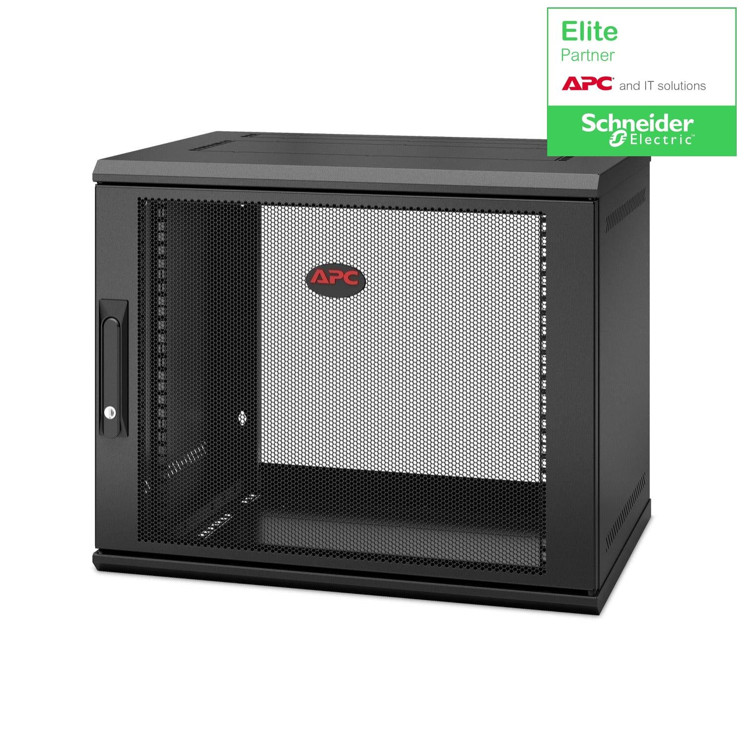 Apc Netshelter Wx 9U Single Hinged Wall-Mount Enclosure 400Mm Deep. Wall Mounted Rack Black