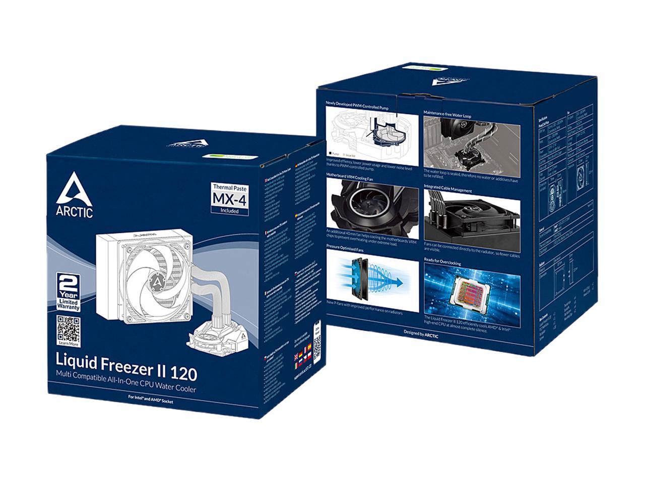 Arctic Cooling Liquid Freezer Ii - 120 Acfre00067A Multi Compatible All-In-One Cpu Water Cooler