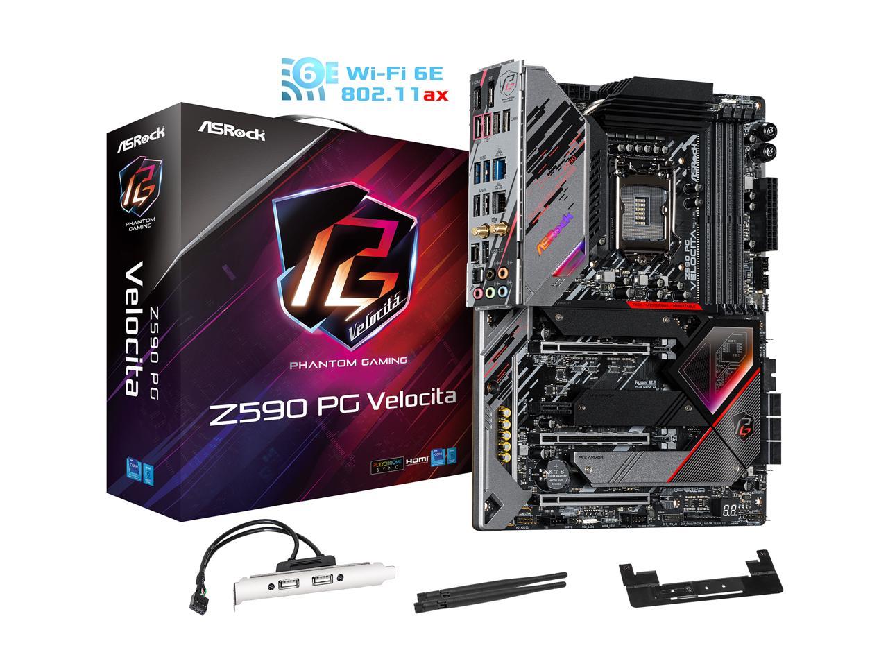 Asrock Z590 Pg Velocita Lga 1200 Intel Z590 Sata 6Gb/S Atx Intel Motherboard