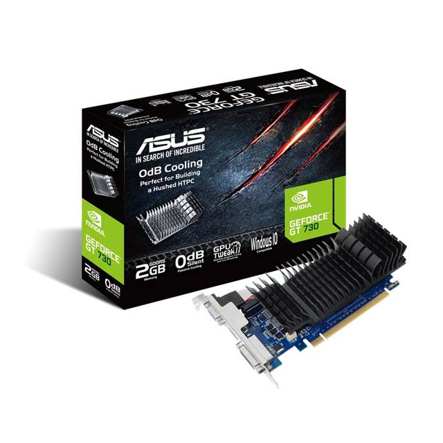 Asus Nvidia Geforce Gt 730 2Gb Gddr5 D-Sub/Hdmi/Dvi-D Pci-Express 2.0 Gaming Video Card