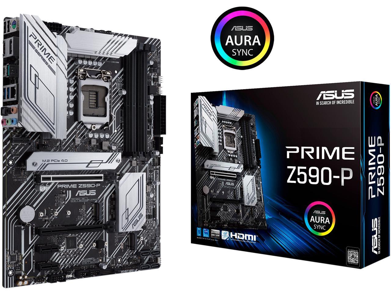 Asus Prime Z590-P Lga 1200 Intel Z590 Sata 6Gb/S Atx Intel Motherboard