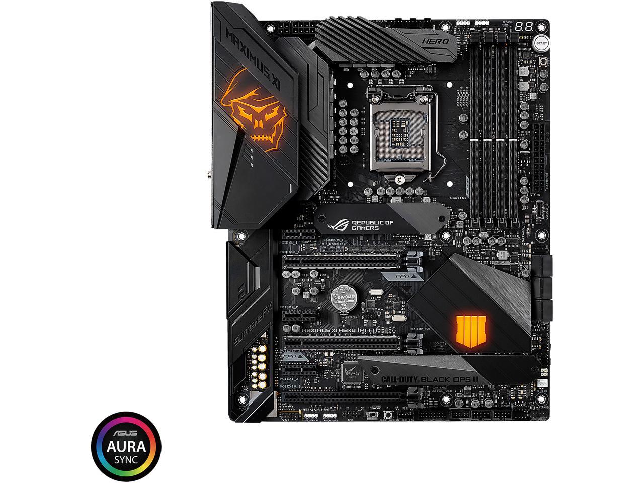 Asus Rog Maximus Xi Hero Call Of Duty Special Edition Z390 Gaming Motherboard Lga1151