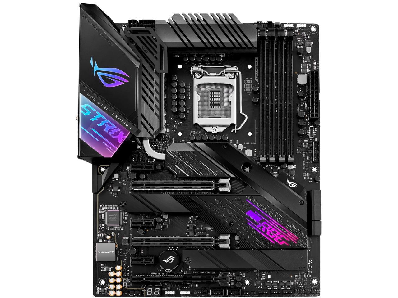 Asus Rog Strix Z490-E Gaming Lga 1200 (Intel 10Th Gen) Intel Z490 (Wifi 6) Sata 6Gb/S Atx Intel