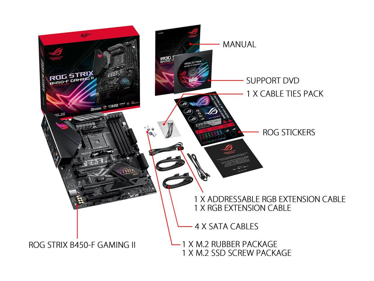 Asus Rog Strix B450-F Gaming Ii Amd Am4 (3Rd Gen Ryzen) Atx Gaming Motherboard