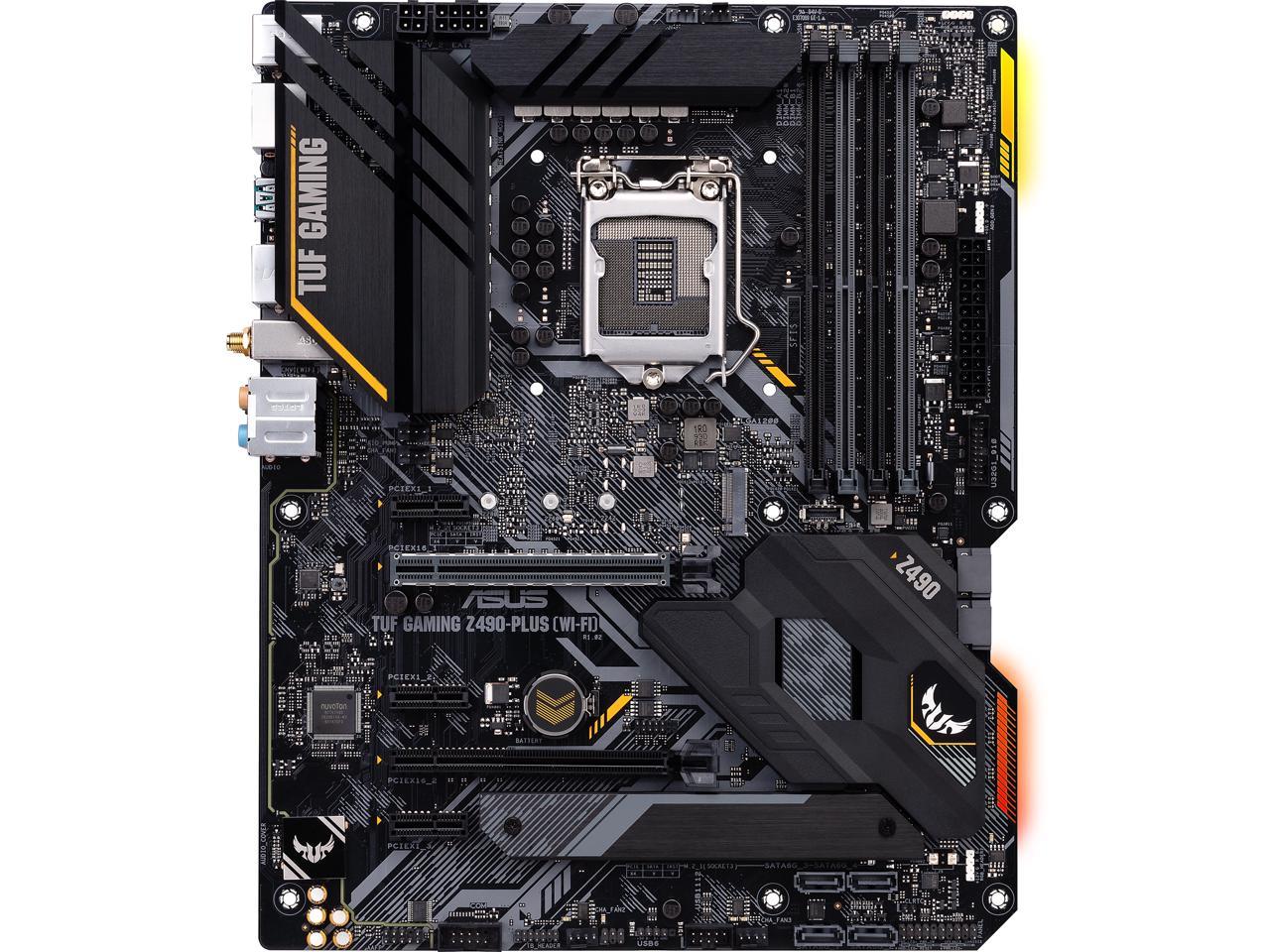 Asus Tuf Gaming Z490-Plus (Wi-Fi) Lga 1200 (Intel 10Th Gen) Intel Z490 (Wifi 6) Sata 6Gb/S Atx Intel