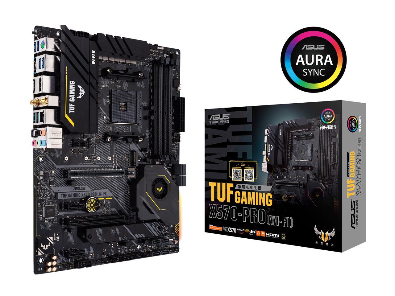 Asus Tuf Gaming X570-Pro (Wifi 6) Amd Am4 (3Rd Gen Ryzen Atx Gaming Motherboard)