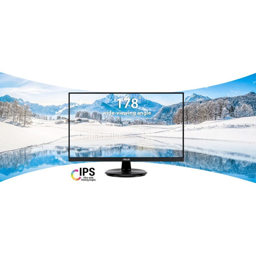 ASUS VA24DQ Eye Care Monitor – 23.8 inch, Full HD, IPS, Frameless, 75Hz, Adaptive-Sync/FreeSync™, Low Blue Light, Flicker Free, Wall Mountable