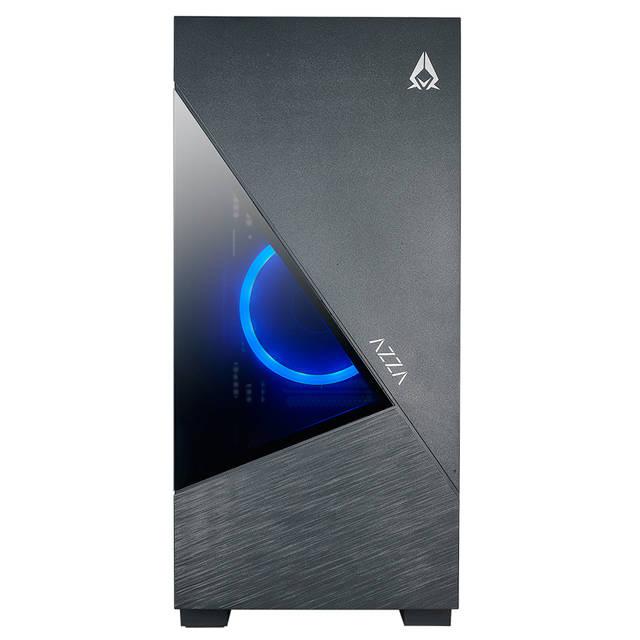 Azza Csaz-440 Eclipse No Power Supply Atx Mid Tower Case W/ Window (Black)
