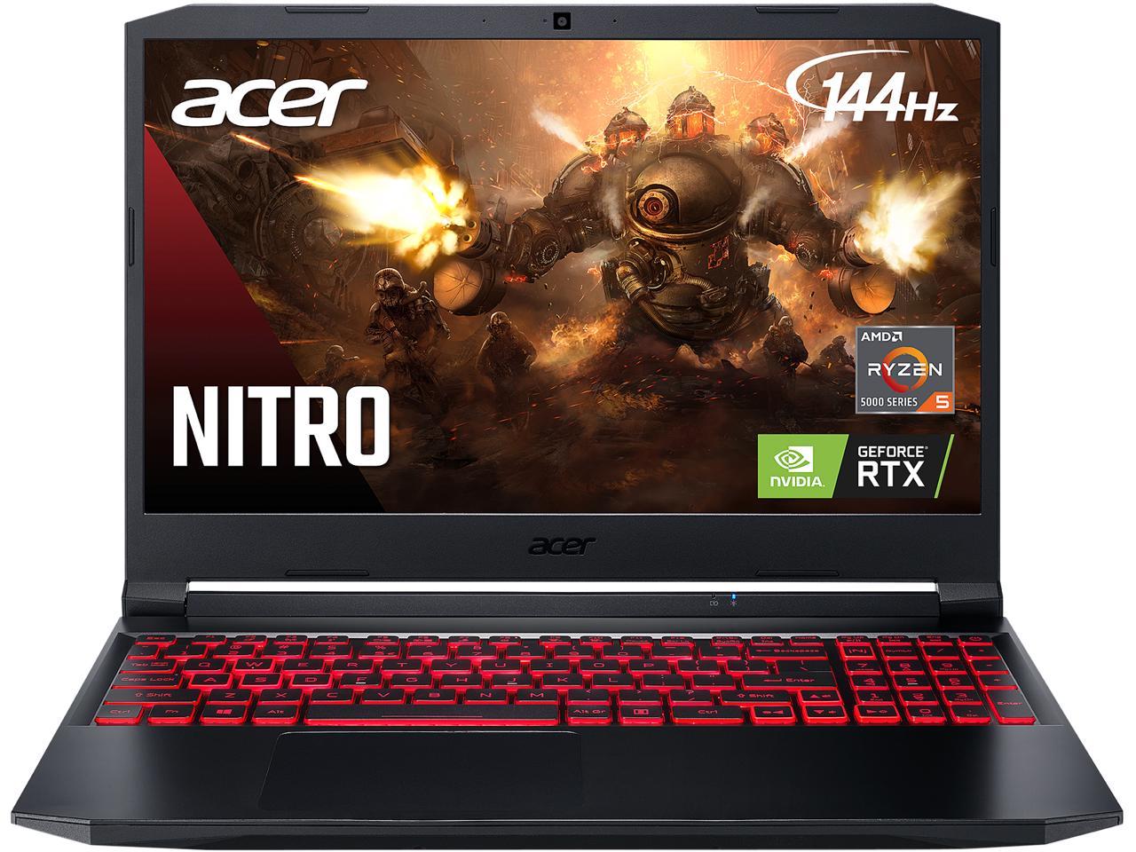 Acer Nitro 5 - 15.6" 144 Hz Ips - Amd Ryzen 5 5000 Series 5600H (3.30Ghz) - Nvidia Geforce Rtx